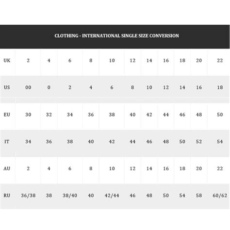 asos size chart for women.